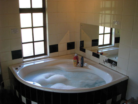 Nach dem Wandern: Eine Stunde Whirlpool