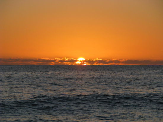 Schöner Sonnenuntergang am Anse Intendance