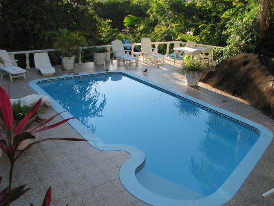 Unser Pool bei der Lazare Lodge