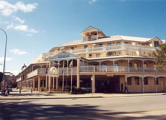 Stadt Fremantle in der Nähe von Perth