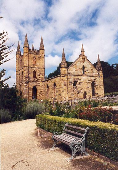 Kirchen Ruine in Port Arthur