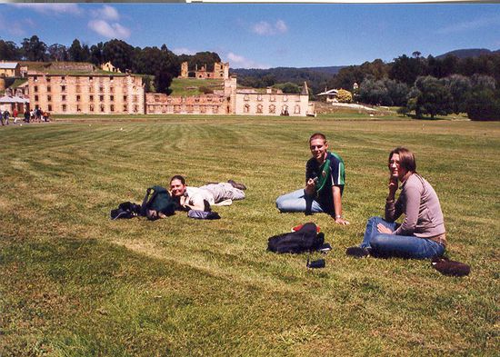Ehemaliges Gefängnis in Port Arthur! Faule Gruppe! 