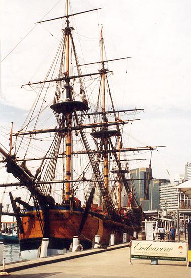 Das Schiff Endeavour von James Cook!