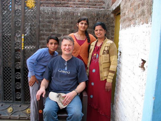 Besuch bei indischer Familie