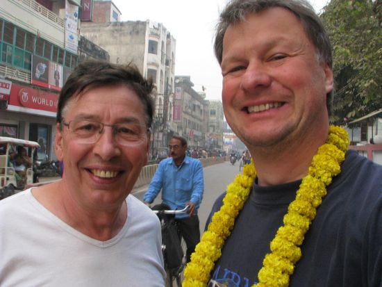 Gert und Chris in Varanasi