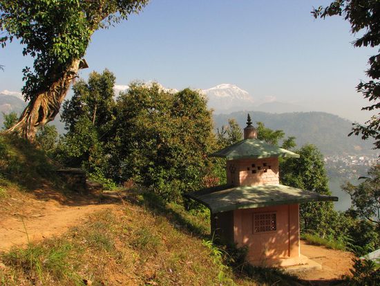 Weg zur Shanti Stupa