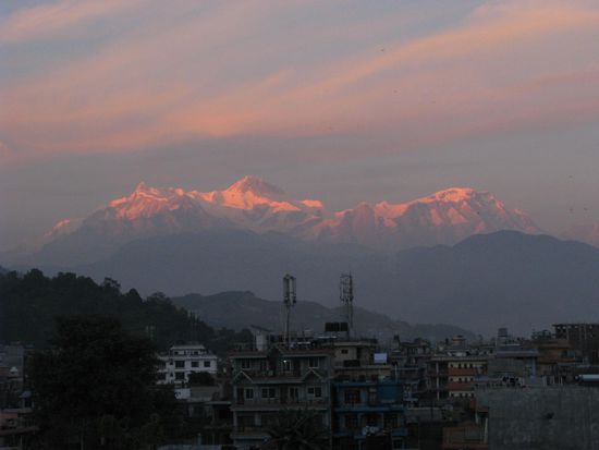 Bergleuchten am Abend