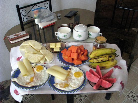 Leckeres Frühstück in Havanna