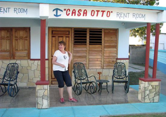 Unsere Unterkunft an Playa Larga