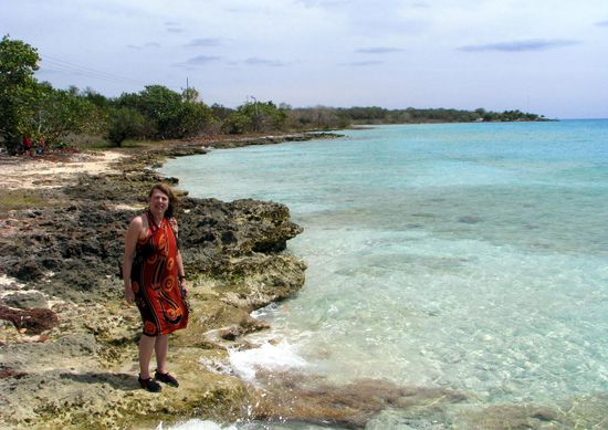 Das Riff ging bis zum Strand
