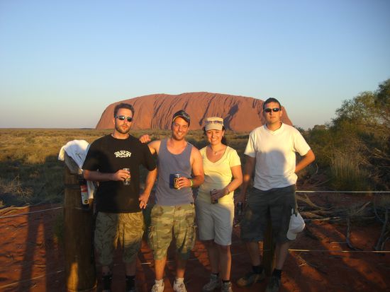 Sonnenuntergang am Ayers Rock