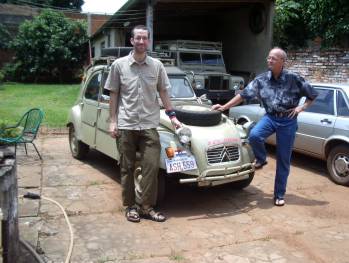 Vor der Abfahrt bei Walter in Paraguay