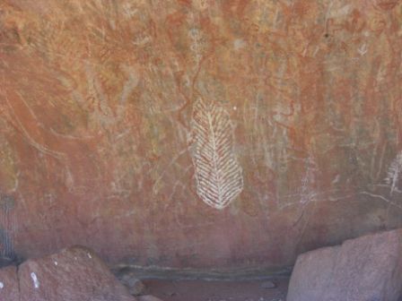 Aboriginies Felsmalerei