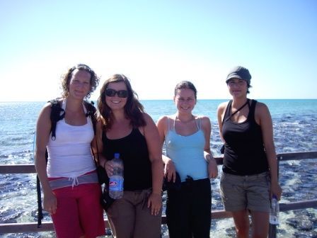 Carine, Anna, me and Maria bei den Stromatolites