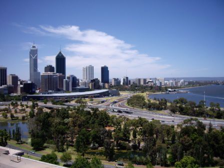 City vom Kings Park aus gesehen