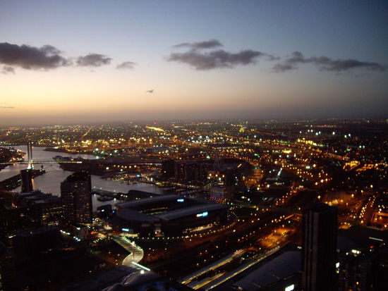 Melbourne bei Nacht