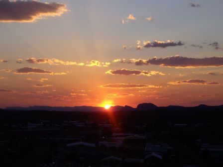 Sonnenuntergang vom Anzac Hill