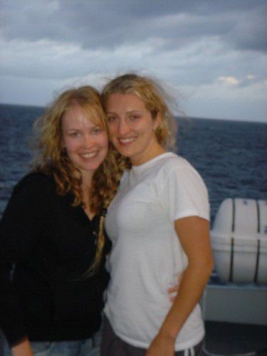 Das ist Halina, mein Tauchbuddy.