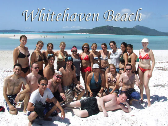 unsere Gruppe am Bilderbuchstrand