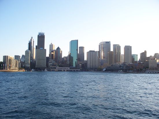 Die Wolkenkratzer von Sydney.