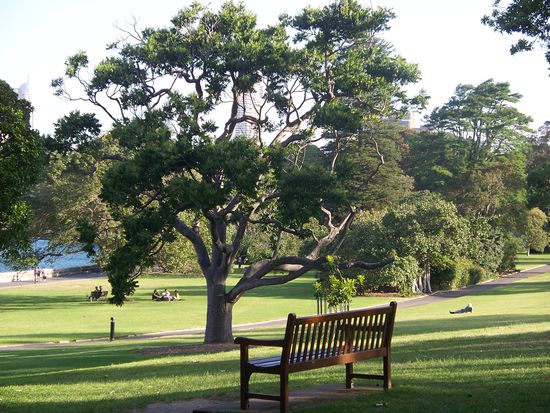 der botanische Garten eignet sich bestens zum relaxen...