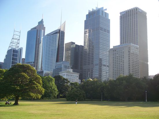 Sicht auf das Business Viertel