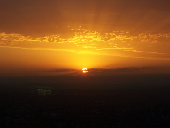 bemerkenswerter Sonnenuntergang...