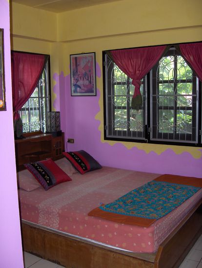 Wir bekamen den "Romantic Room", eigentlich ein ganz suesses Zimmer!