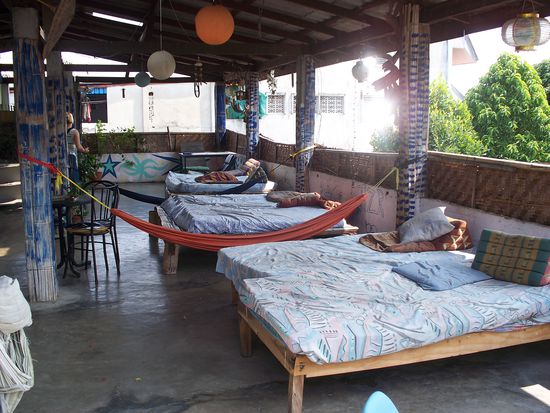 Im Guesthouse konnte man wunderbar relaxen. Gerade das Rooftop war der beste Platz um zu "chillen"...