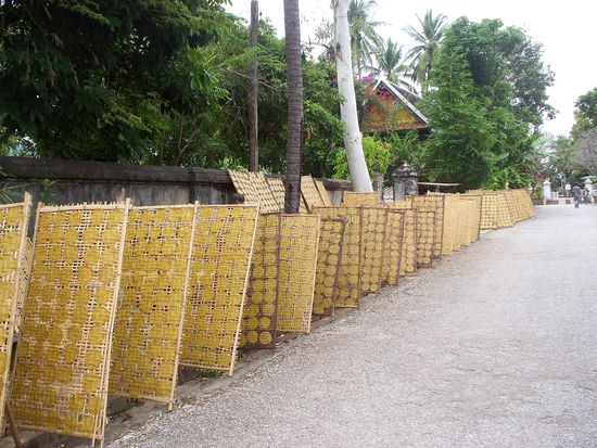 Entlang der ganzen Strasse wurde produziert!
