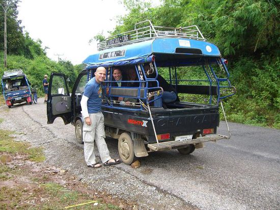 Unser Taxi zum Wasserfall...