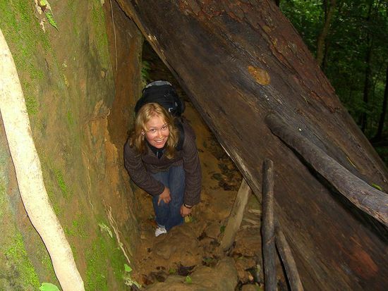 Der Aufstieg war eine matschige Angelegenheit...