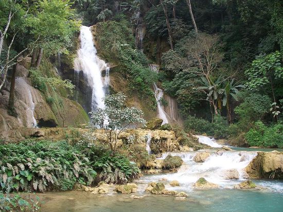 Auslaeufer des Wasserfalls