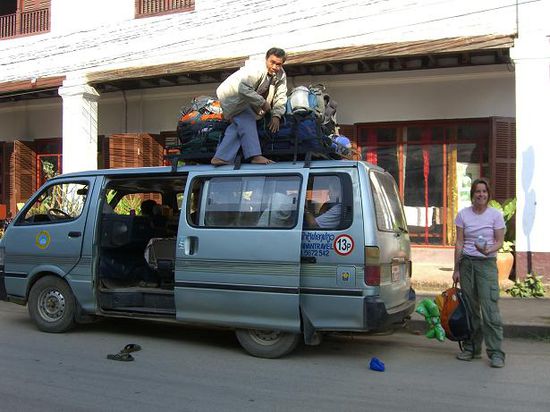 unser Minibus... Inge und Andi waren auch dabei