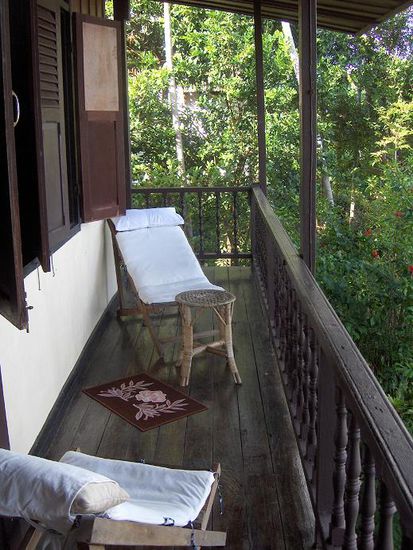 Ein Teil unserer Terrasse...