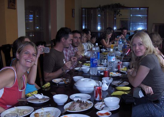 Danach staerkten wir uns in unserem Hotel (hier uebernachteten wir das 2. mal).