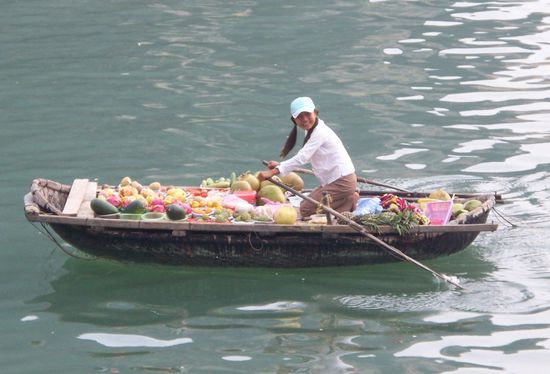 Eine Obst- und Gemuesefrau...