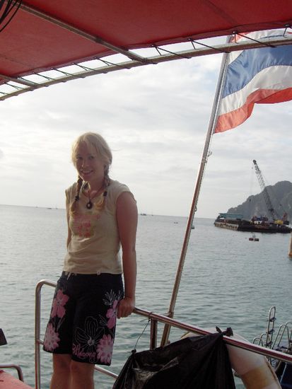 Auf dem Boot der "Viking-Divers"...