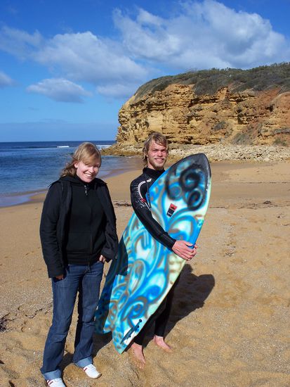 ein richtiger australischer Surfen...