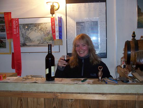 abends gab es meistens noch ein Glaesschen Rotwein...