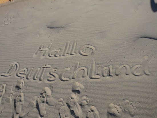 Das habe ich für Euch geschrieben. Der Sand war traumhaft