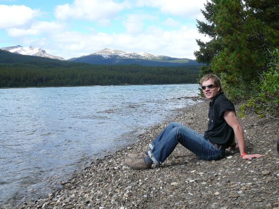 Ich am Maligne Lake.