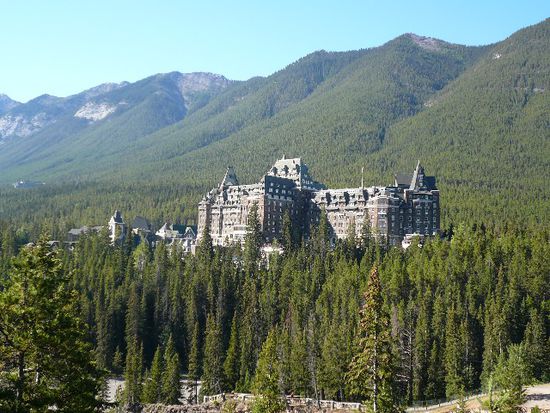 In diesem Hotel haben wir gewohnt scherz!!
Fermount Springs in Banff