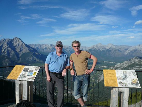 Martin und ich fast auf der Spitze.