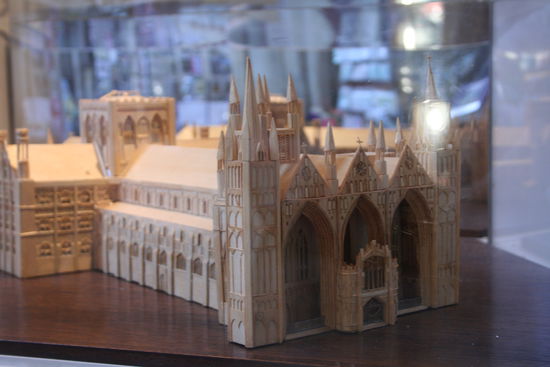Model der Kathedrale von Nordwesten