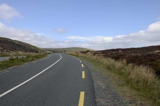 Die Strecke Richtung Glendalough.