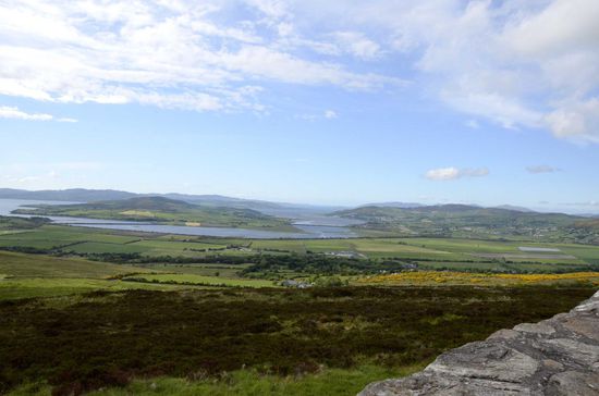 Aussicht auf Inch Island und Inishowen