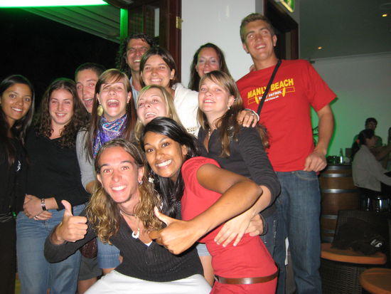 Ein Teil der Gruppe von 
der "Ayers Rock Tour"