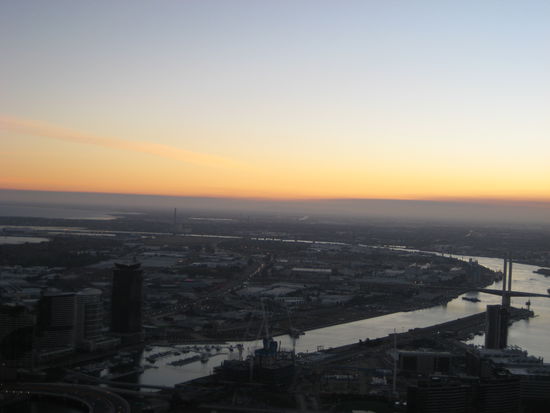 Aussicht auf Melbourne
vom "Rialto Tower"