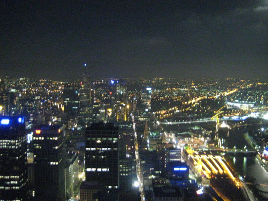 Melbourne bei Nacht